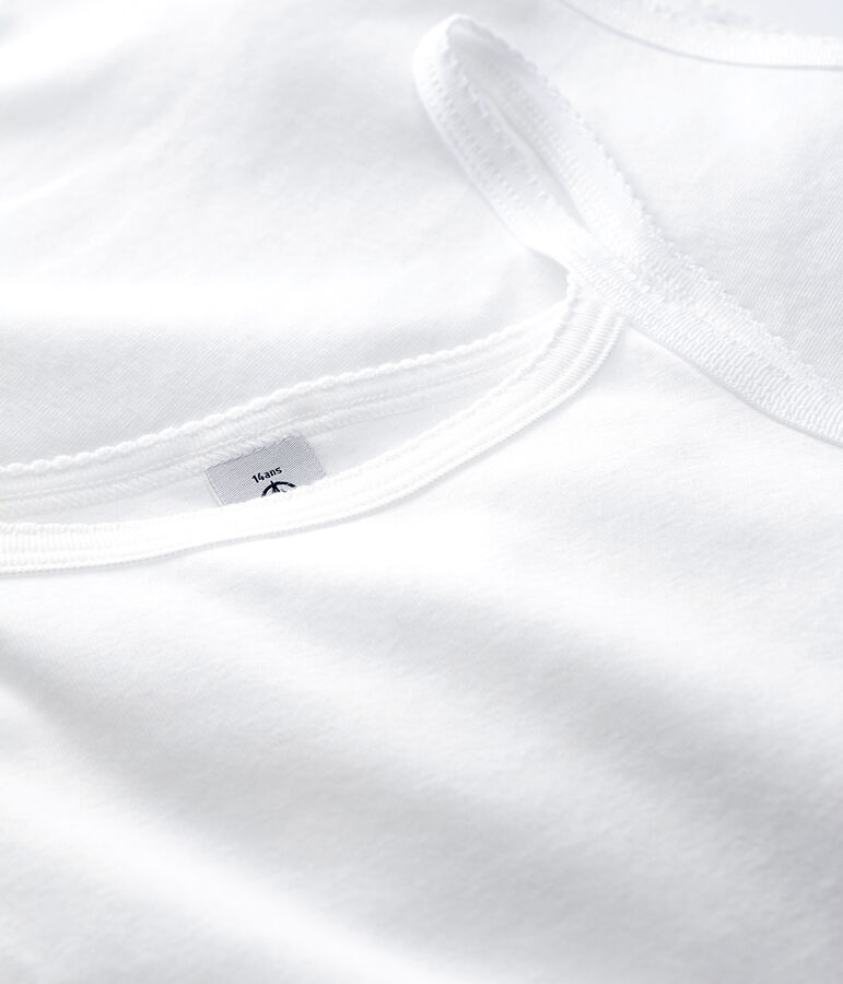 Lote de 2 camisetas de tirantes blancas de chica variante 1