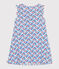 Camisón infantil de algodón y lyocell con flores blanco MARSHMALLOW/blanco MULTICO