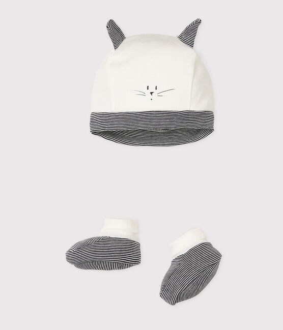 Juego de gorro de nacimiento y patucos para bebé de punto variante 1