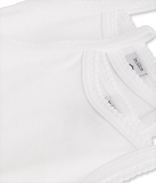 Par de bodis con tirantes para beb&eacute; ni&ntilde;a multicolor