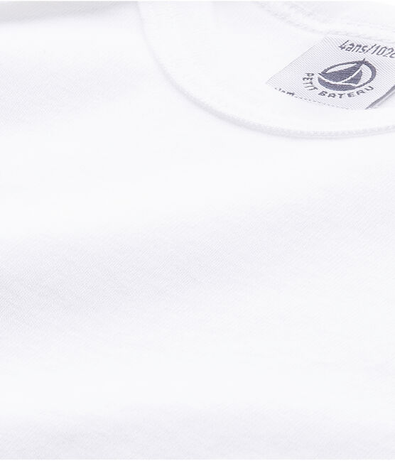 Body blanco de manga corta de bebé blanco ECUME