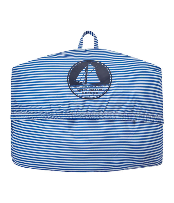 Cortavientos impermeable milrayas unisex azul PERSE/blanco MARSHMALLOW