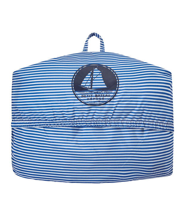 Cortavientos impermeable milrayas unisex azul/blanco