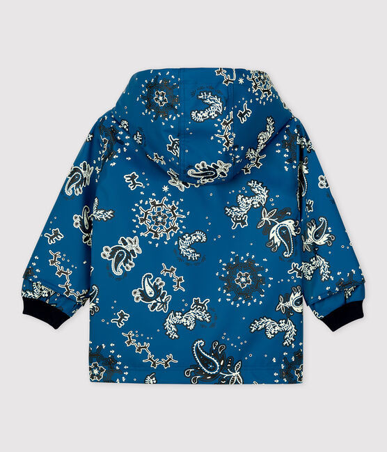 CHUBASQUERO ICÓNICO RECICLADO DE BEBÉ azul BRASIER/blanco MULTICO