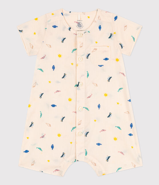Mono estampado de popelina para bebé blanco AVALANCHE/ MULTICO