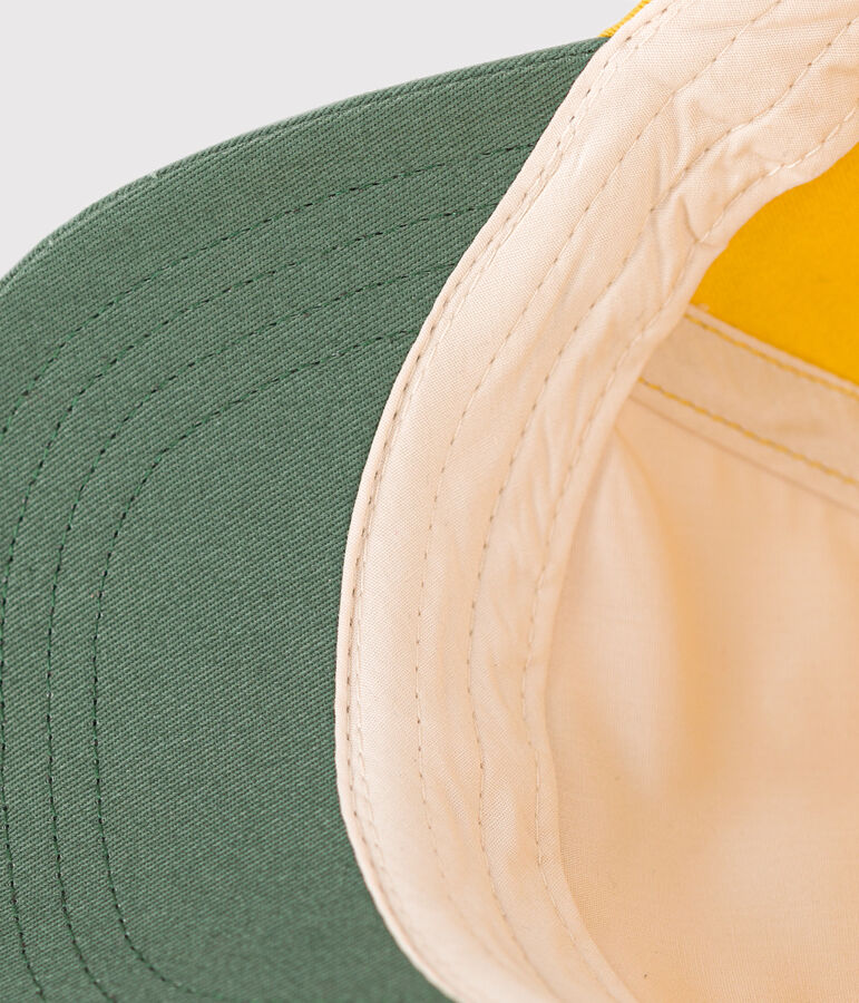 Gorra de algod&oacute;n de beb&eacute; amarillo/multicolor