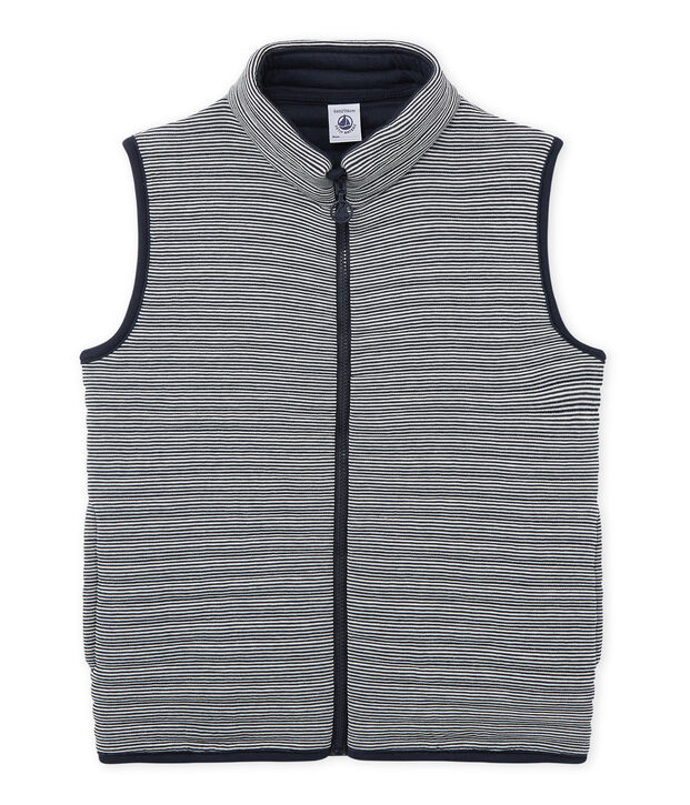 Doudoune sans manches gar&ccedil;on azul/blanco