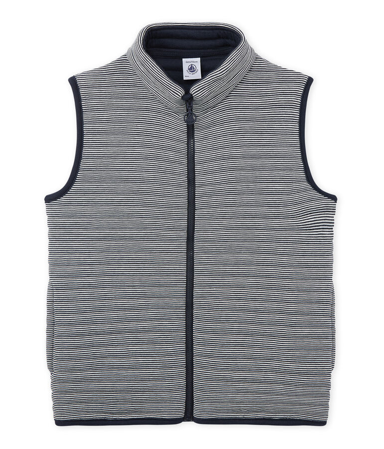 Doudoune sans manches gar&ccedil;on azul/blanco