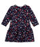 Vestido estampado para bebé niña azul SMOKING/blanco MULTICO CN