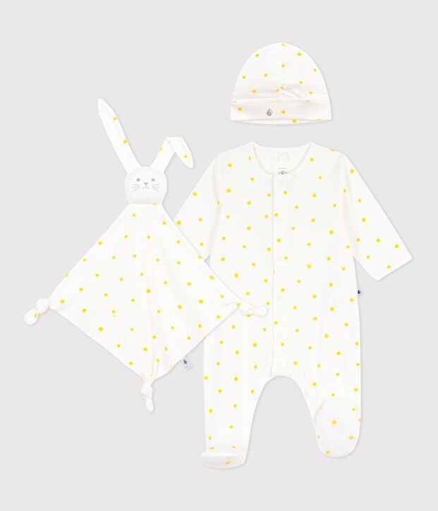 Estuche regalo de algod&oacute;n con estampado de sol para reci&eacute;n nacido multicolor
