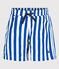 Bañador a rayas para niño blanco MARSHMALLOW/azul SURF