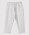 Pantalón de muletón ecológico de bebé gris BELUGA CHINE
