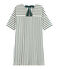 Vestido de manga corta para mujer beige COQUILLE/verde SOUSBOIS