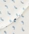 Saco de terciopelo para bebé con estampado de ballenas TOG 3 MARSHMALLOW/ ADRIATIC