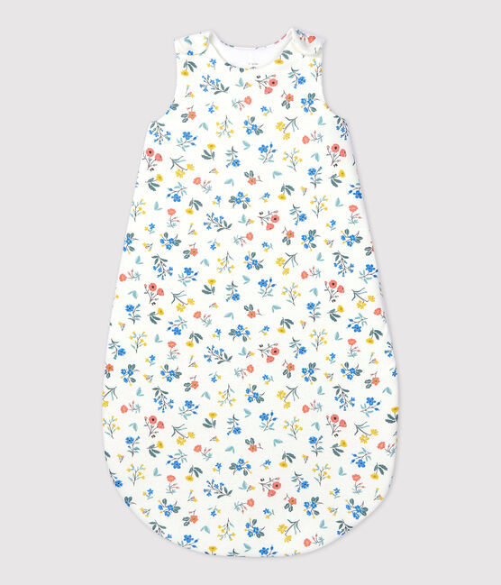 Saco de dormir de algodón de bebé blanco MARSHMALLOW/blanco MULTICO