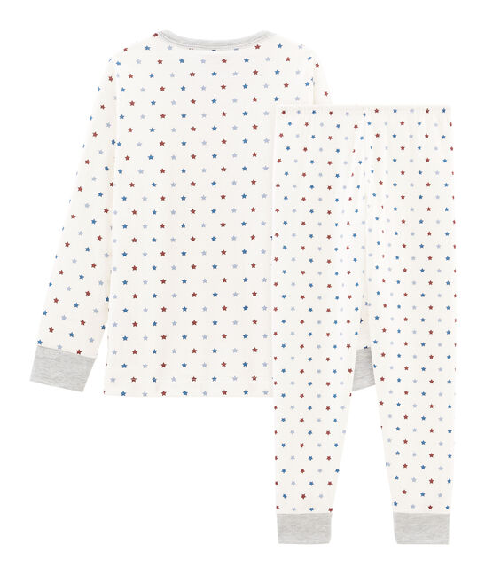 Pijama de tela túbica para niño blanco MARSHMALLOW/blanco MULTICO