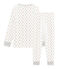 Pijama de tela túbica para niño blanco MARSHMALLOW/blanco MULTICO