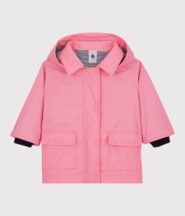 Chubasquero emblem&aacute;tico de beb&eacute; rosa