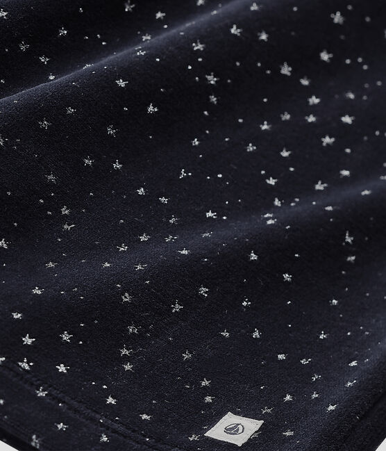 Pijama de terciopelo para niña azul SMOKING/gris ARGENT