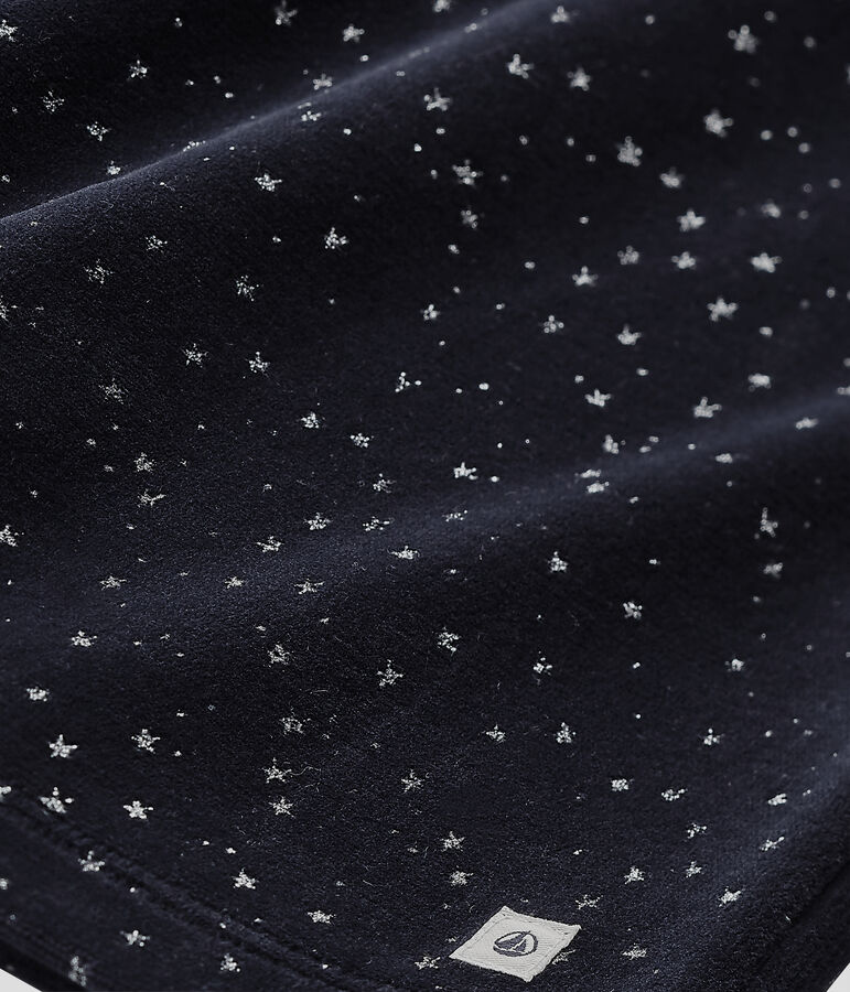 Pijama de terciopelo para ni&ntilde;a azul/gris