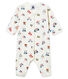 Pijama de bebé sin pies en punto suave para niña