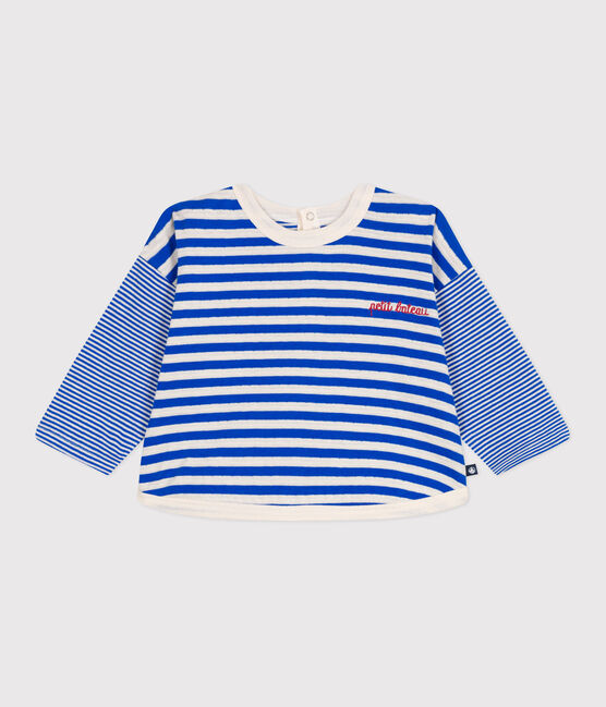 Camiseta de manga larga de algodón a rayas para bebé PERSE/ AVALANCHE
