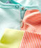 Pijama sin pies de punto naranja CORAL/blanco MARSHMALLOW