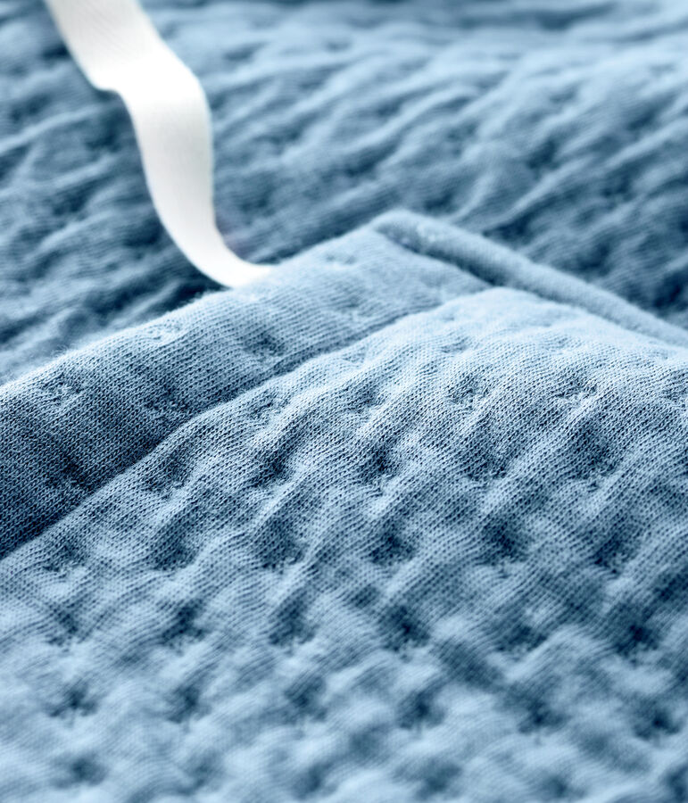 C&aacute;rdigan de tejido t&uacute;bico para beb&eacute; gris