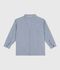 Chaqueta infantil de algod&oacute;n a rayas azul/blanco