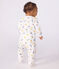 Pijama sin pies de algodón con estampado de París para bebé blanco MARSHMALLOW/blanco MULTICO