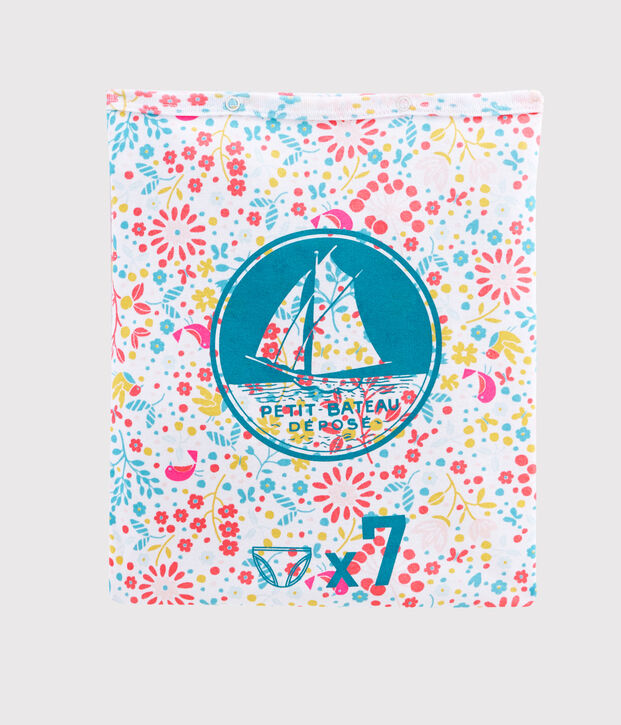 Juego sorpresa de 7 braguitas para ni&ntilde;a peque&ntilde;a multicolor