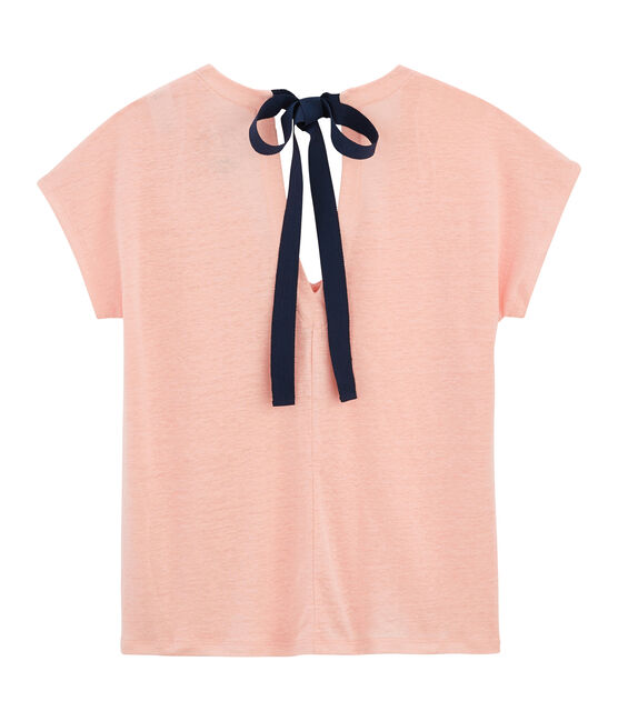 Camiseta de lino para mujer rosa PATIENCE