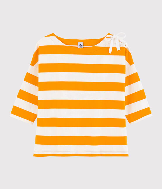 Camiseta de mujer amarillo TEHONI/blanco MARSHMALLOW