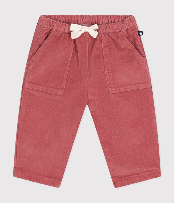 Pantalón de terciopelo para bebé rosa ROSEWOOD