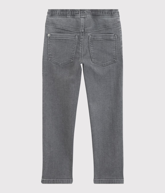 Pantalón regular de tejido vaquero sostenible para niño gris GRIS