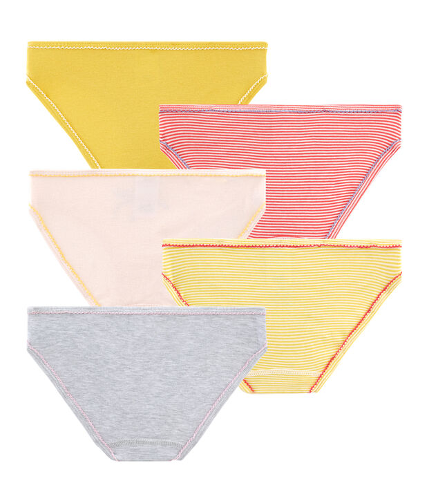 Lote de 5 braguitas para ni&ntilde;a multicolor
