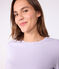 Camiseta Icónica «cocotte» de manga larga de algodón para mujer violeta PARME