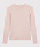 Camiseta de cuello redondo emblemática de algodón de mujer rosa GLOVE