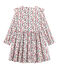 Vestido estampado para niña blanco MARSHMALLOW/blanco MULTICO