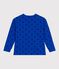 Camiseta infantil de algodón de manga larga con estampado azul OLYMPIC+SOIR