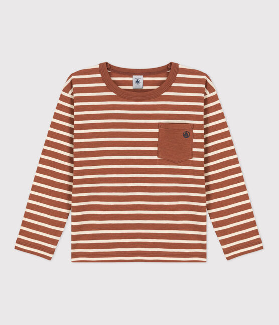 Camiseta de algodón de manga larga de niño CINA+AVALANCHE
