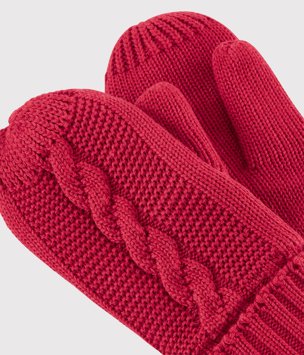 Manoplas para ni&ntilde;a/ni&ntilde;o rojo