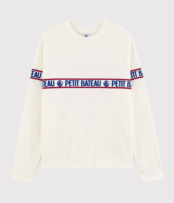 Sudadera de felpa ligera de mujer blanco MARSHMALLOW
