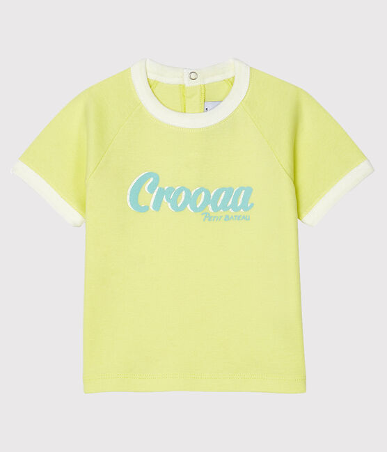 Camiseta de manga corta para bebé niño amarillo SUNNY