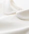 Body con cuello Claudine para bebé niña blanco MARSHMALLOW