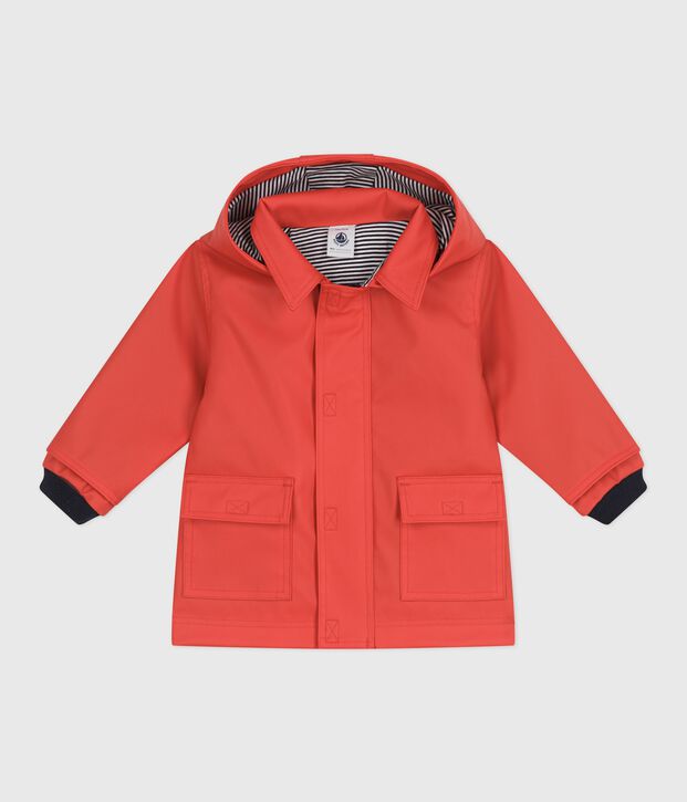 Impermeable ic&oacute;nico para beb&eacute; rojo