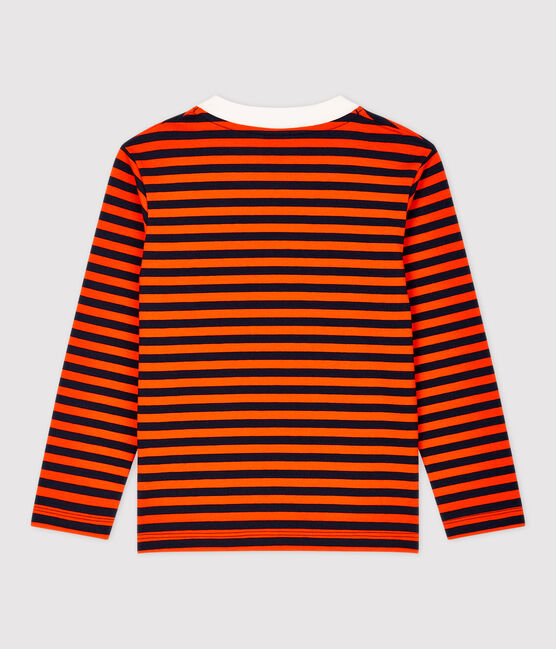 Camiseta de manga larga de algodón de niño azul SMOKING/ CAROTTE