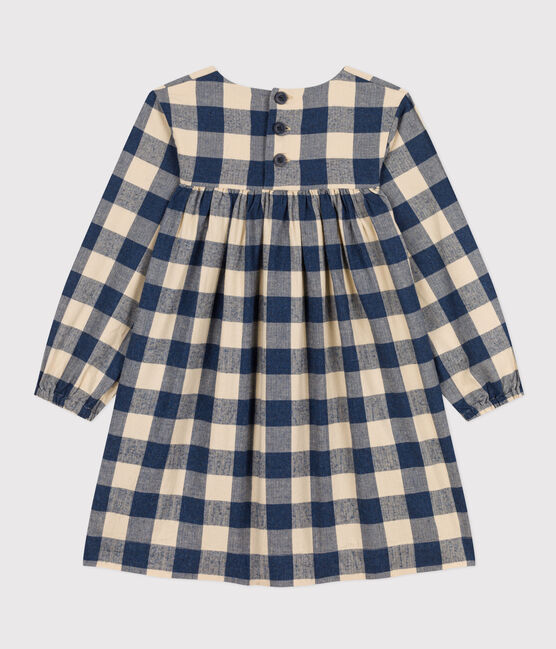 Vestido de manga larga de franela de algodón a cuadros de niña INCOGNITO/ AVALANCHE