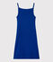 Vestido de tirantes emblemático de algodón de mujer azul SURF