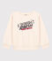 Sudadera estampada de muletón de niña / niño crudo AVALANCHE